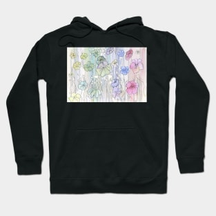 Floral Watercolour Collage 2 Hoodie